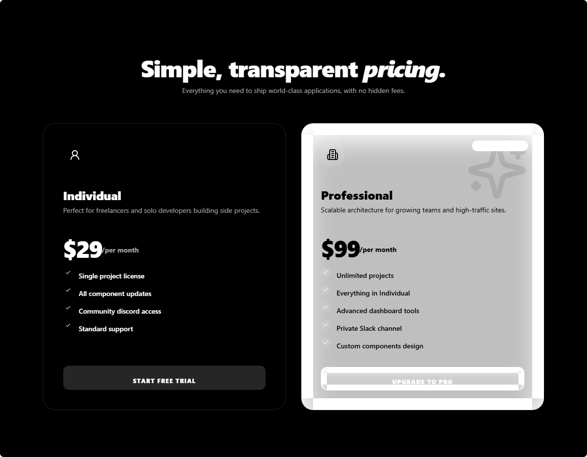 High-Contrast Comparison